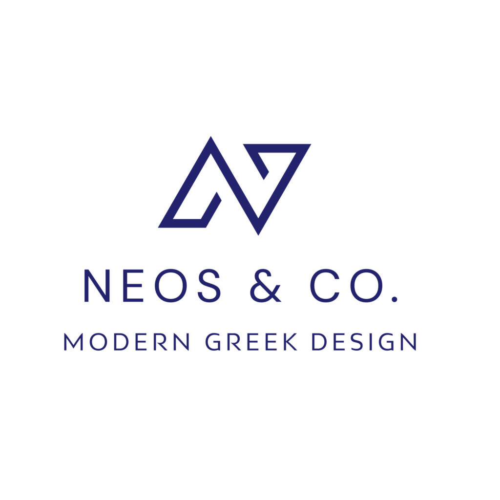 Calligaris 22 NEOS and Co logo redesign by C&I Studios, navy mark on white
