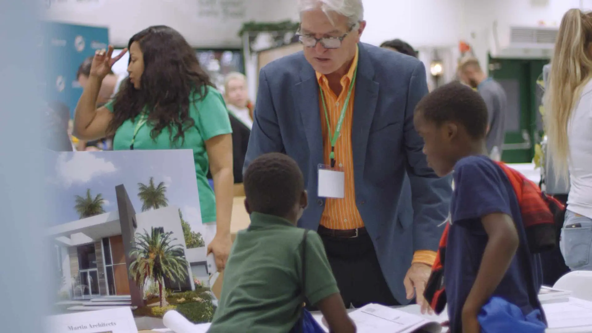 Ranger Technical Resources 43 Teacher showing two African American children an image