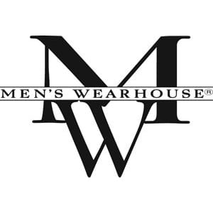 Black and white Men's Wearhouse Logo