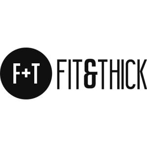 Fit and Thick Logo on white background
