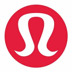 Red and white Ivivva Lulu Lemon Logo