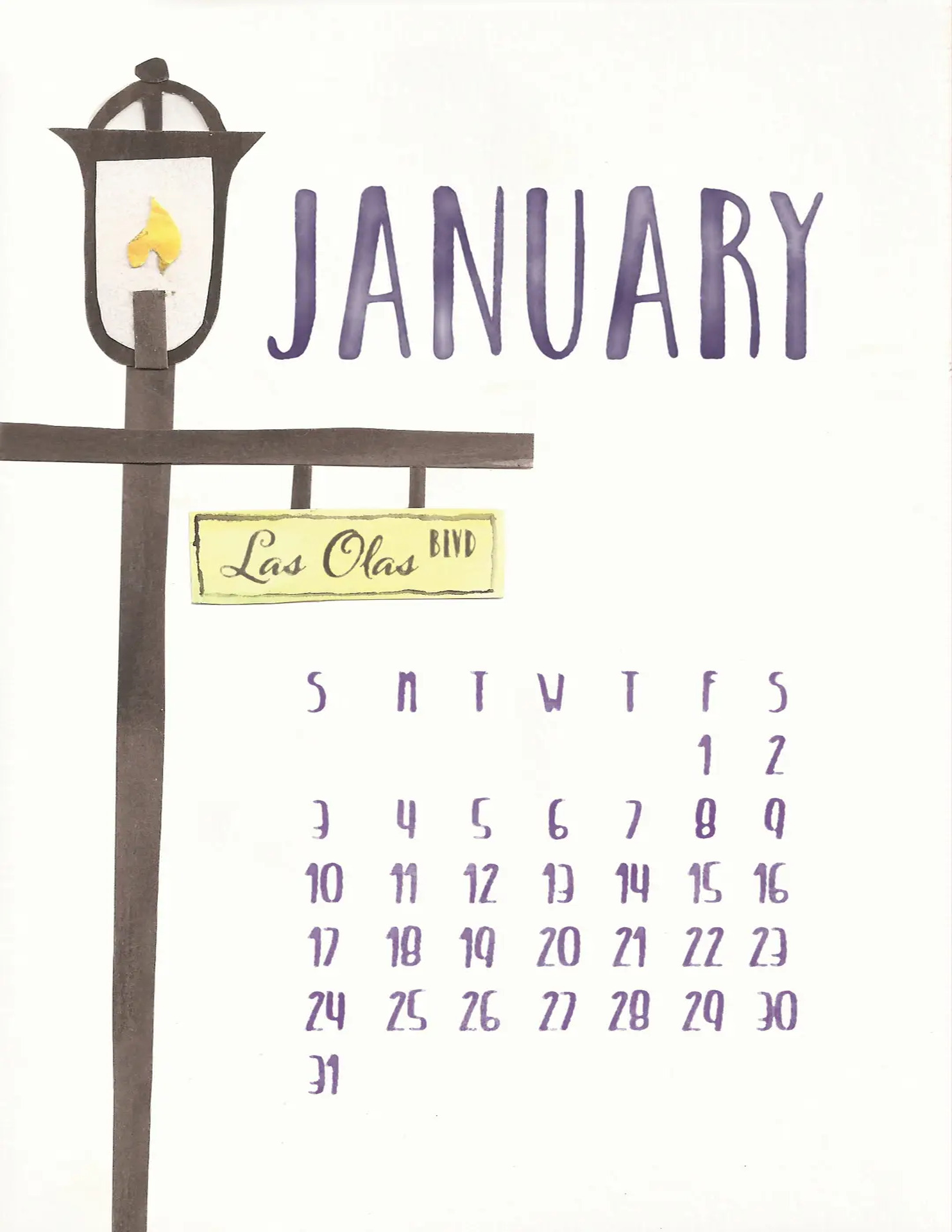 United Way 6 United Way Broward 2016 fundraising calendar page by C&I Studios
