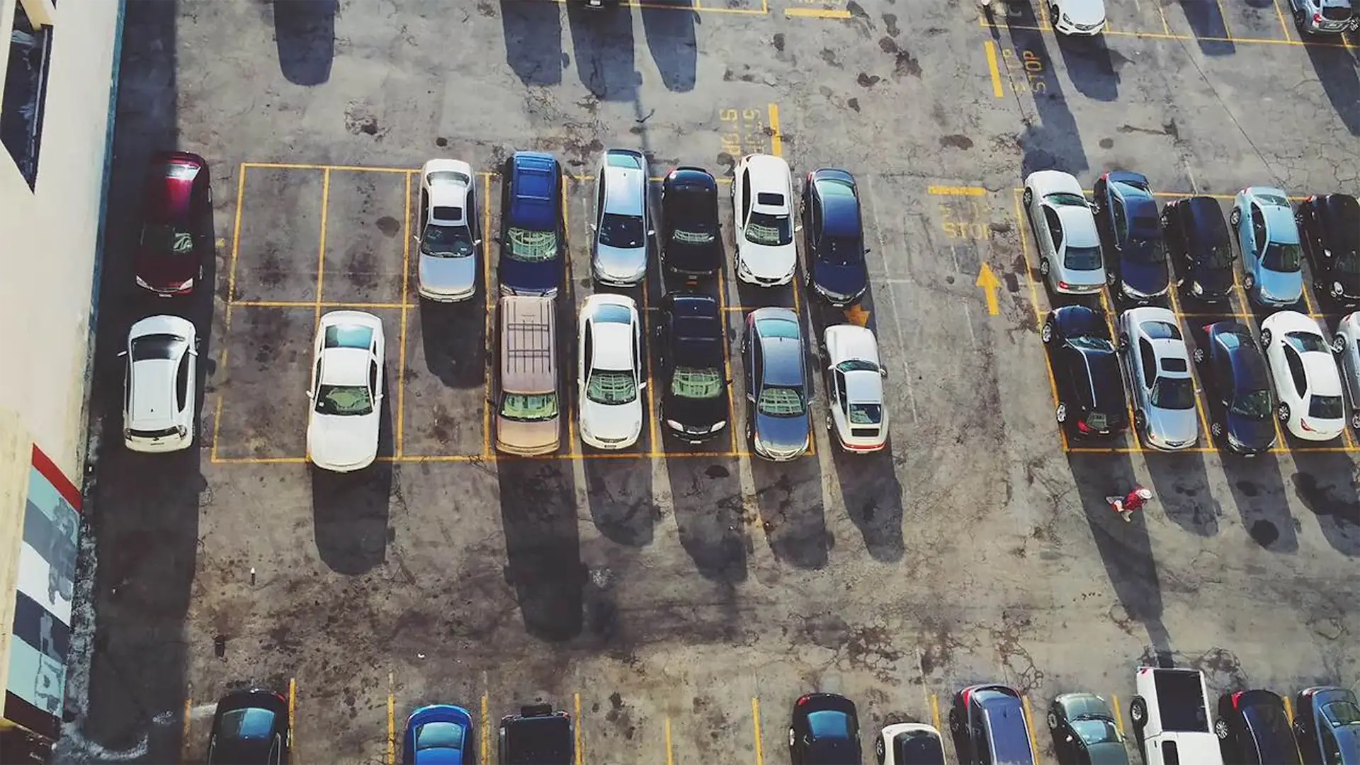 post-amazon-go-friend-or-foe3 Empty grocery store parking lot in Seattle by Amazon Go.