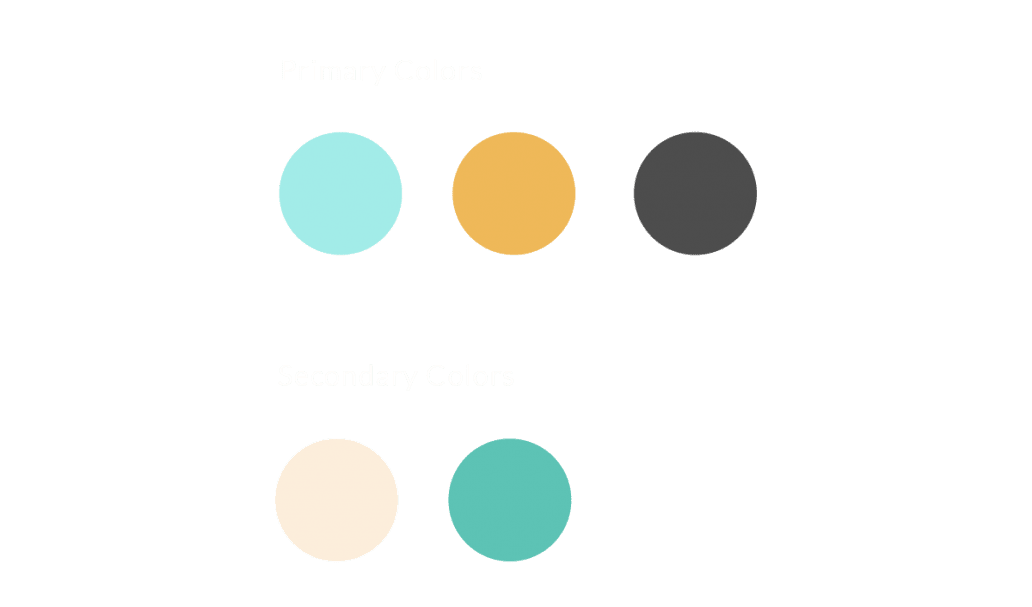 Color Treatment Primary Colors and Secondary colors