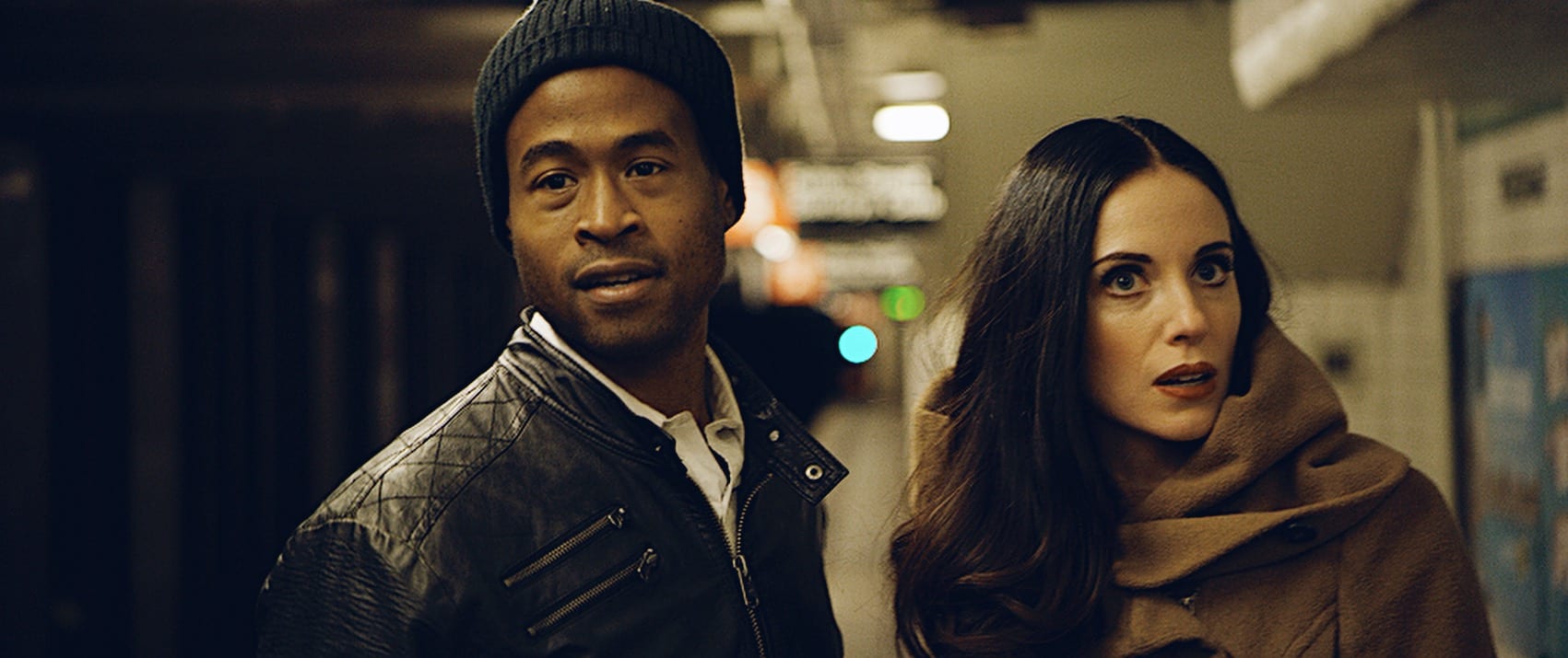 African American man with woman