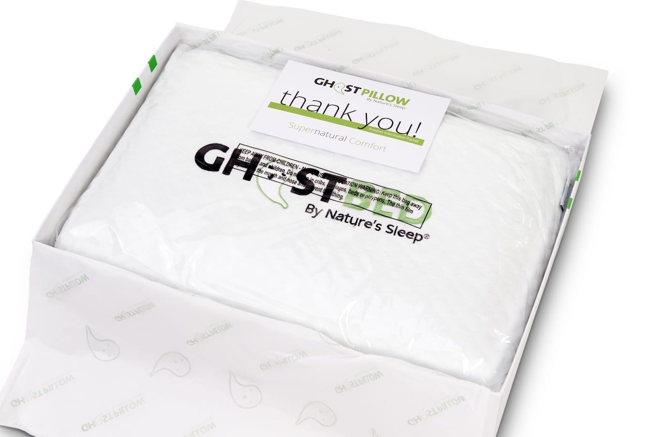 IU CI Studios Portfolio Viral Video Marketing by C&I studios GhostBed pillow in a box