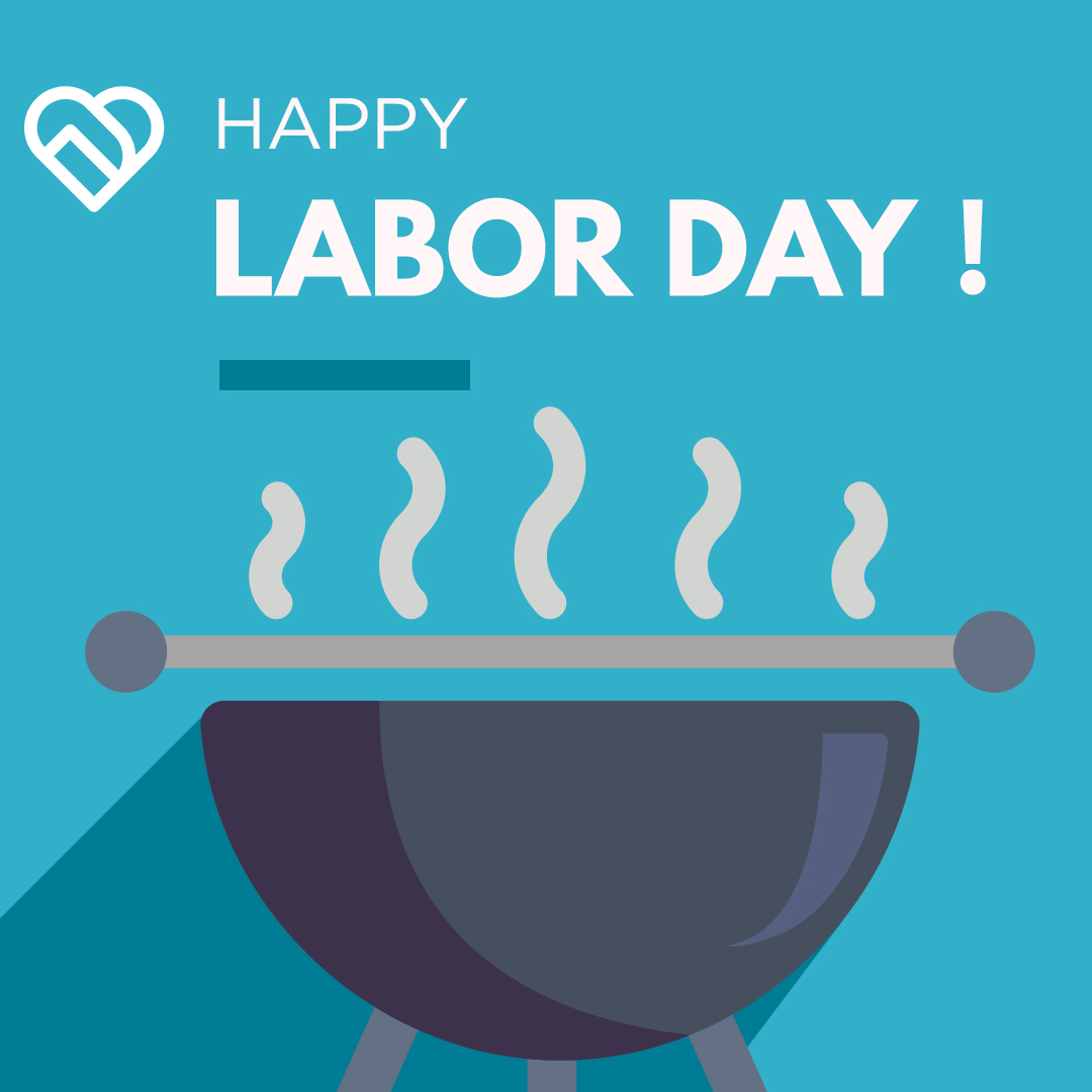 Handy Labor Day Post with graphic of grill