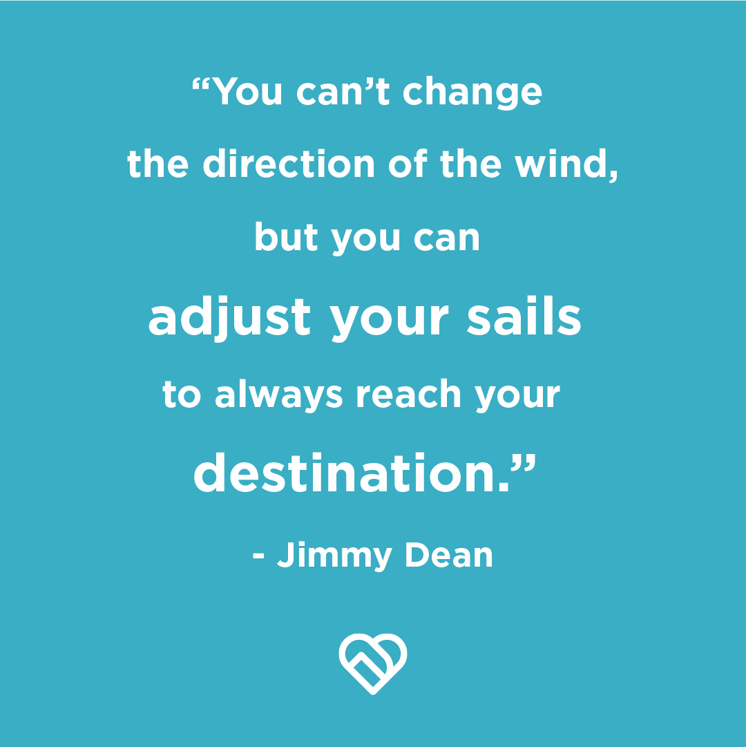 Handy Jimmy Dean Quote with logo