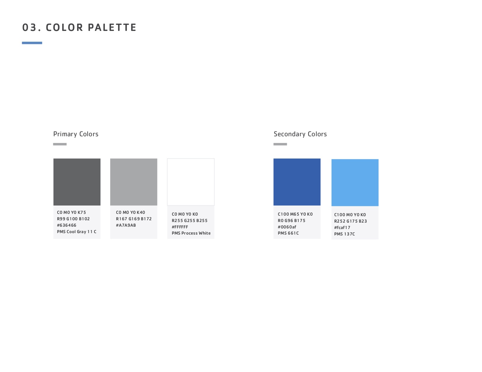 YMCA of South Florida Marketing Winter Campaign Color Palettes