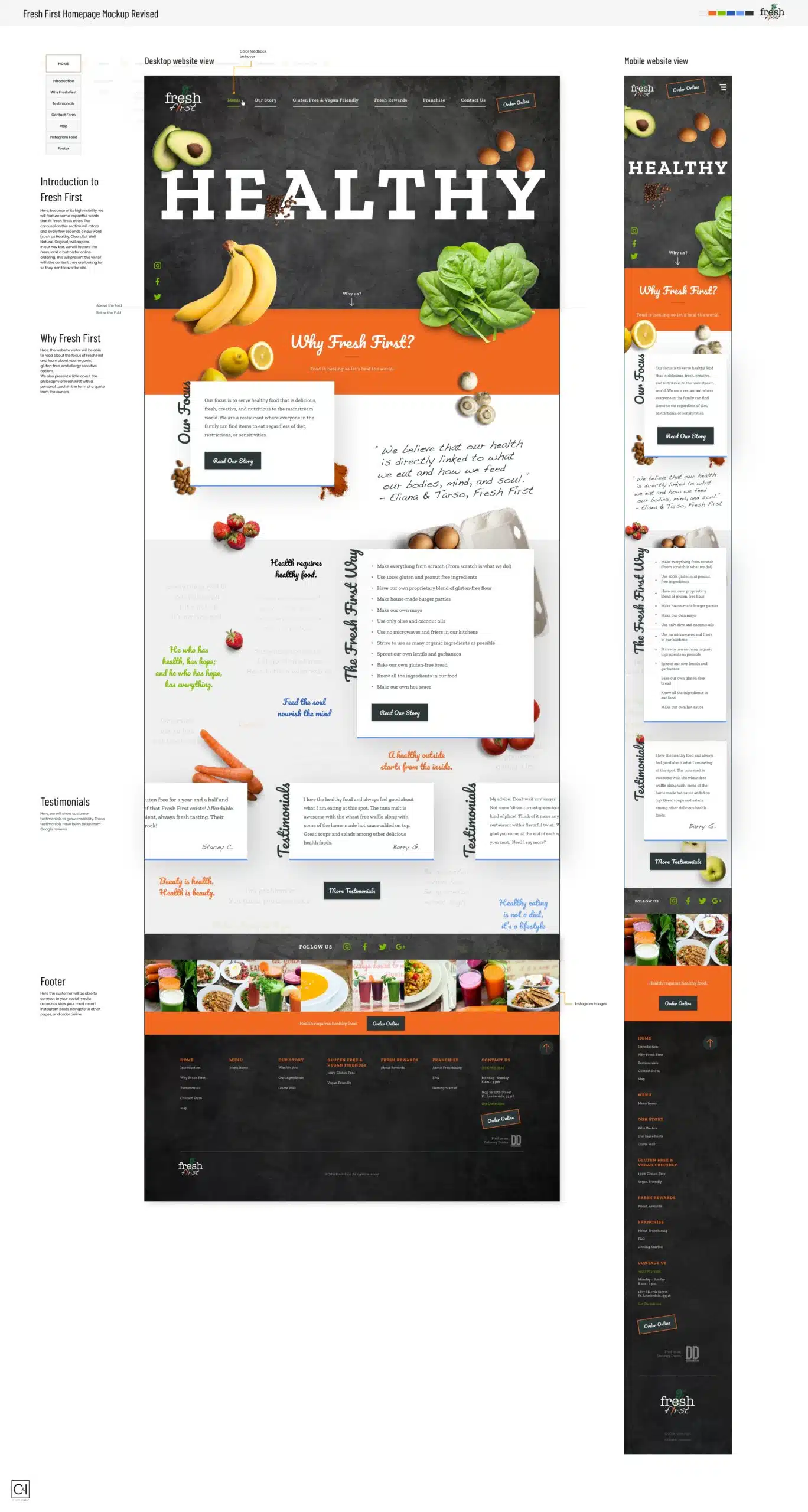 Fresh First 17 Fresh First Home Page Mockup