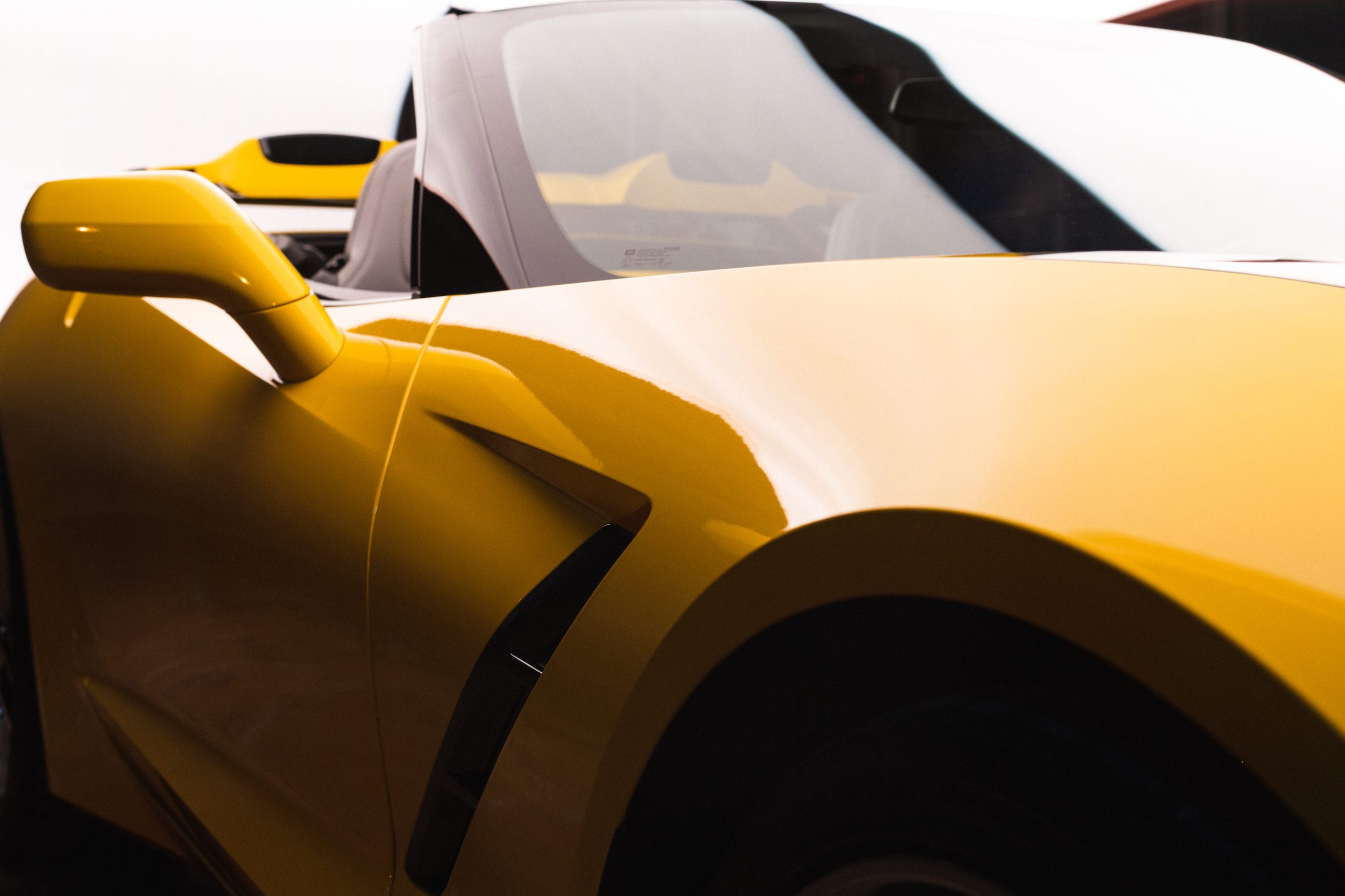 Car Offer Exterior view of yellow sports car
