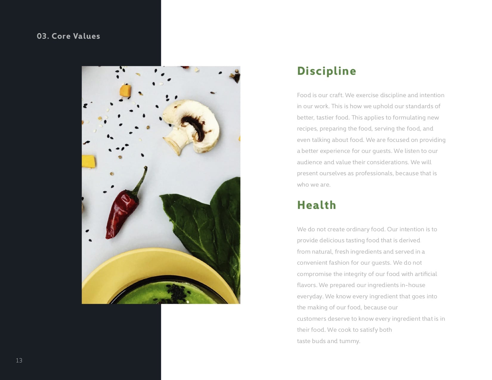 Buddha Bowl Fresh Kitchen Pembroke Pines Discipline and Health Core Values webpage