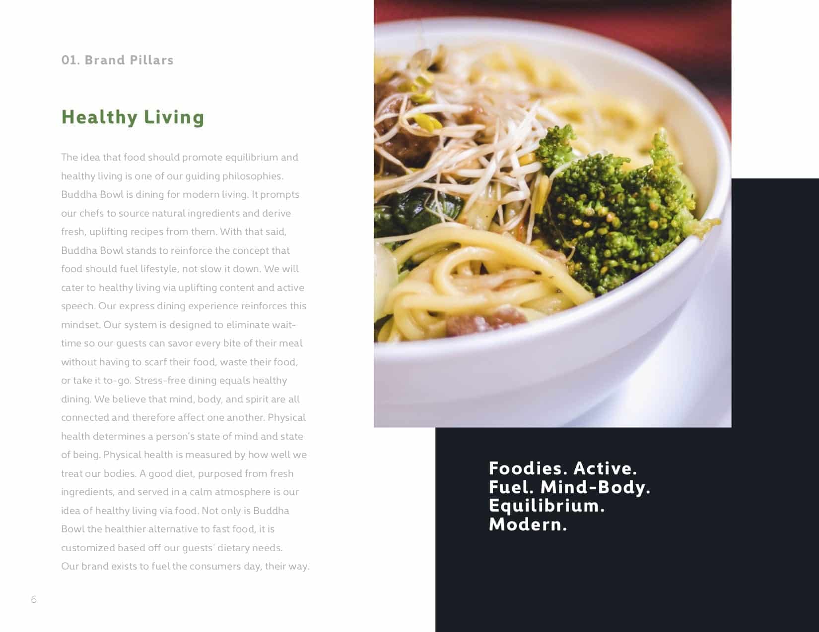 Brand Pillars Healthy Living Guidelines