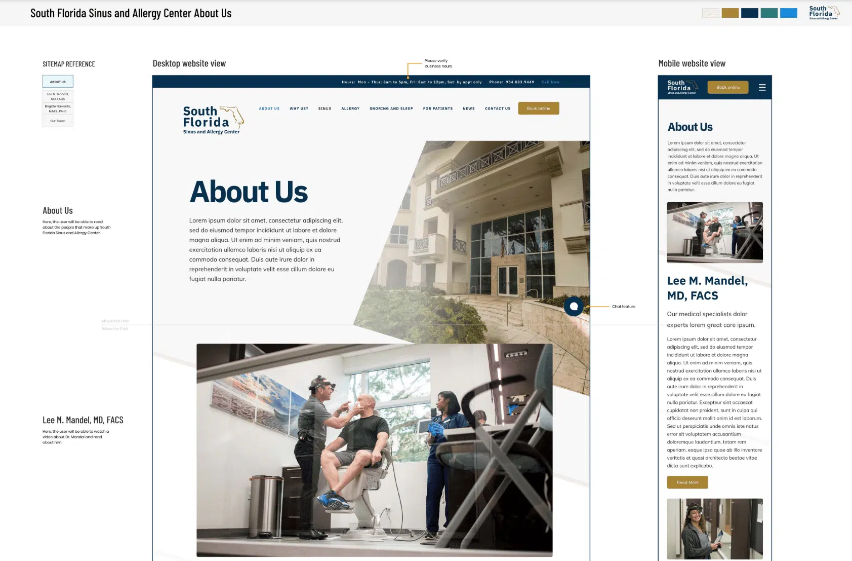 South Florida Sinus and Allergy Center 24 South Florida Sinus and Allergy Center About Us page mockup