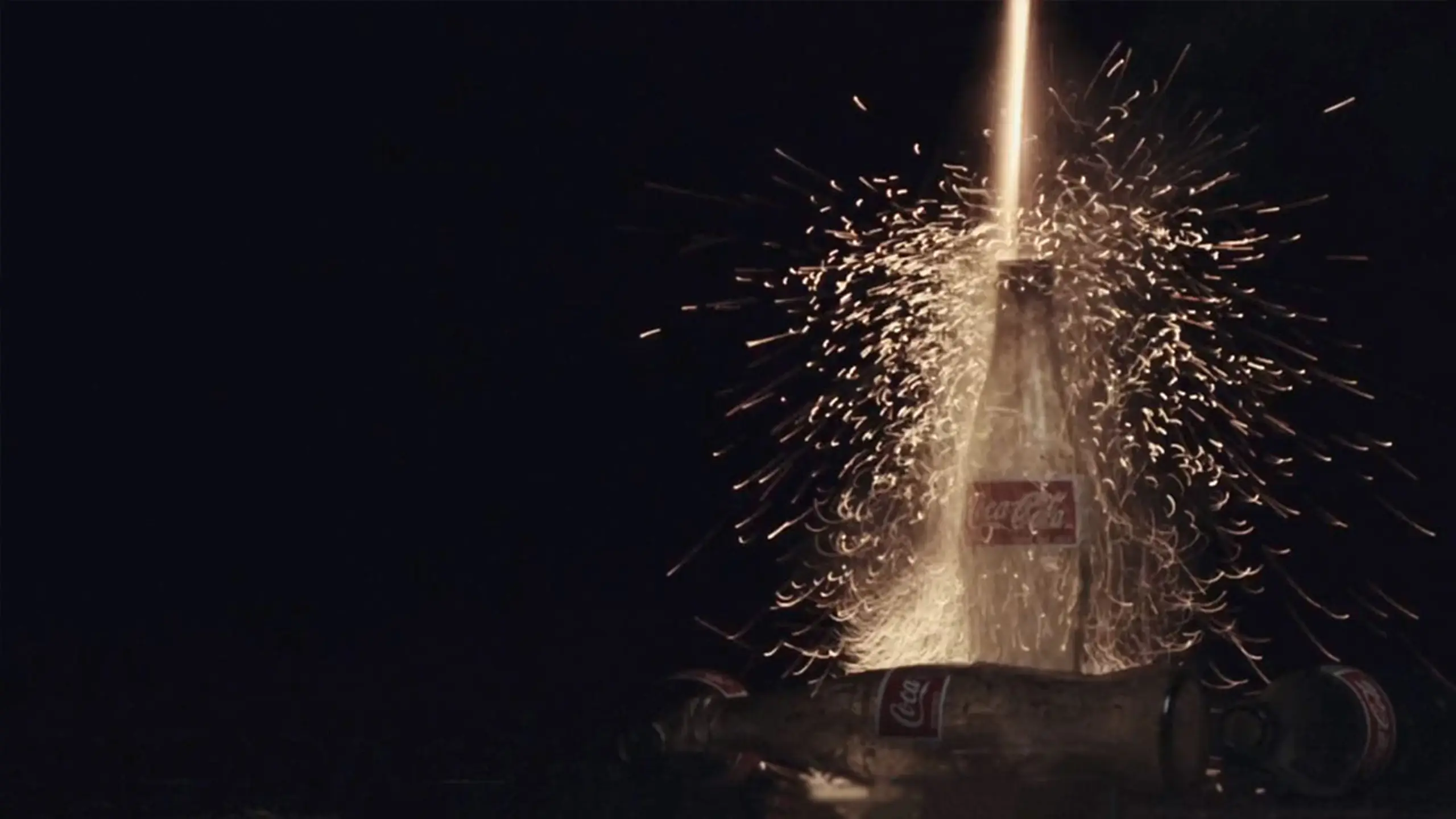 post-fyre-festival-marketing7 Coca Cola bottle getting sparks