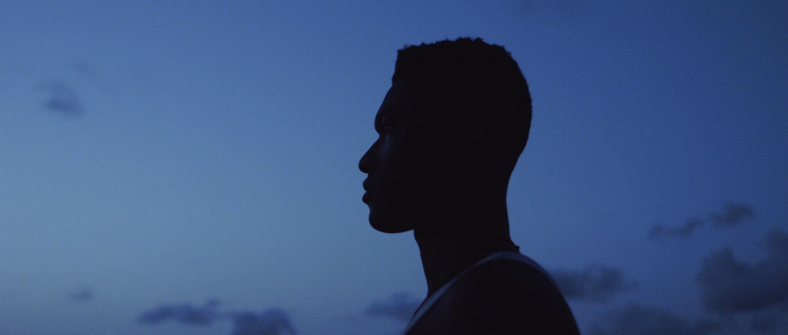 Black Violin Impossible is Possible Music Video with side profile headshot of a man at dusk looking off into the distance