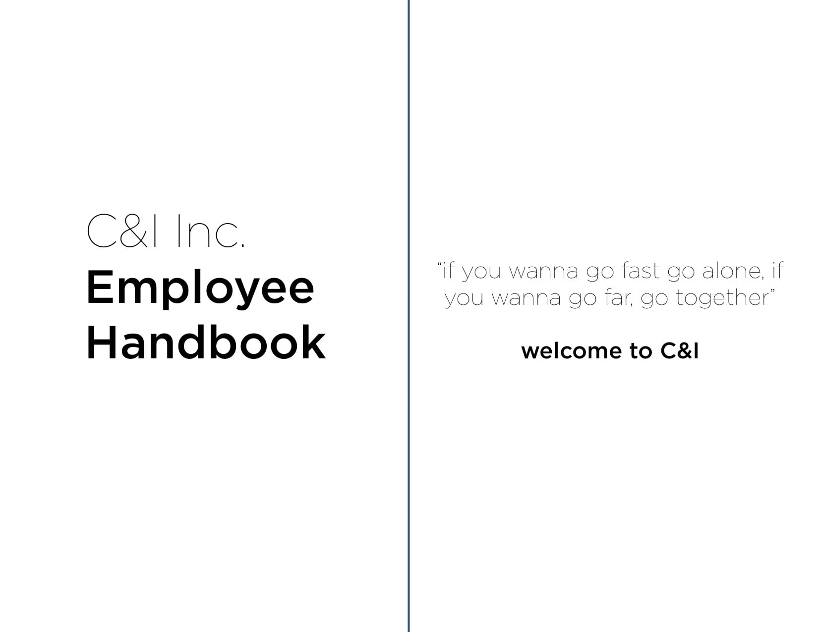 C&I Employee Handbook