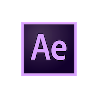 Purple and black After Effect Graphic Icon