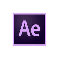 Purple and black After Effect Graphic Icon