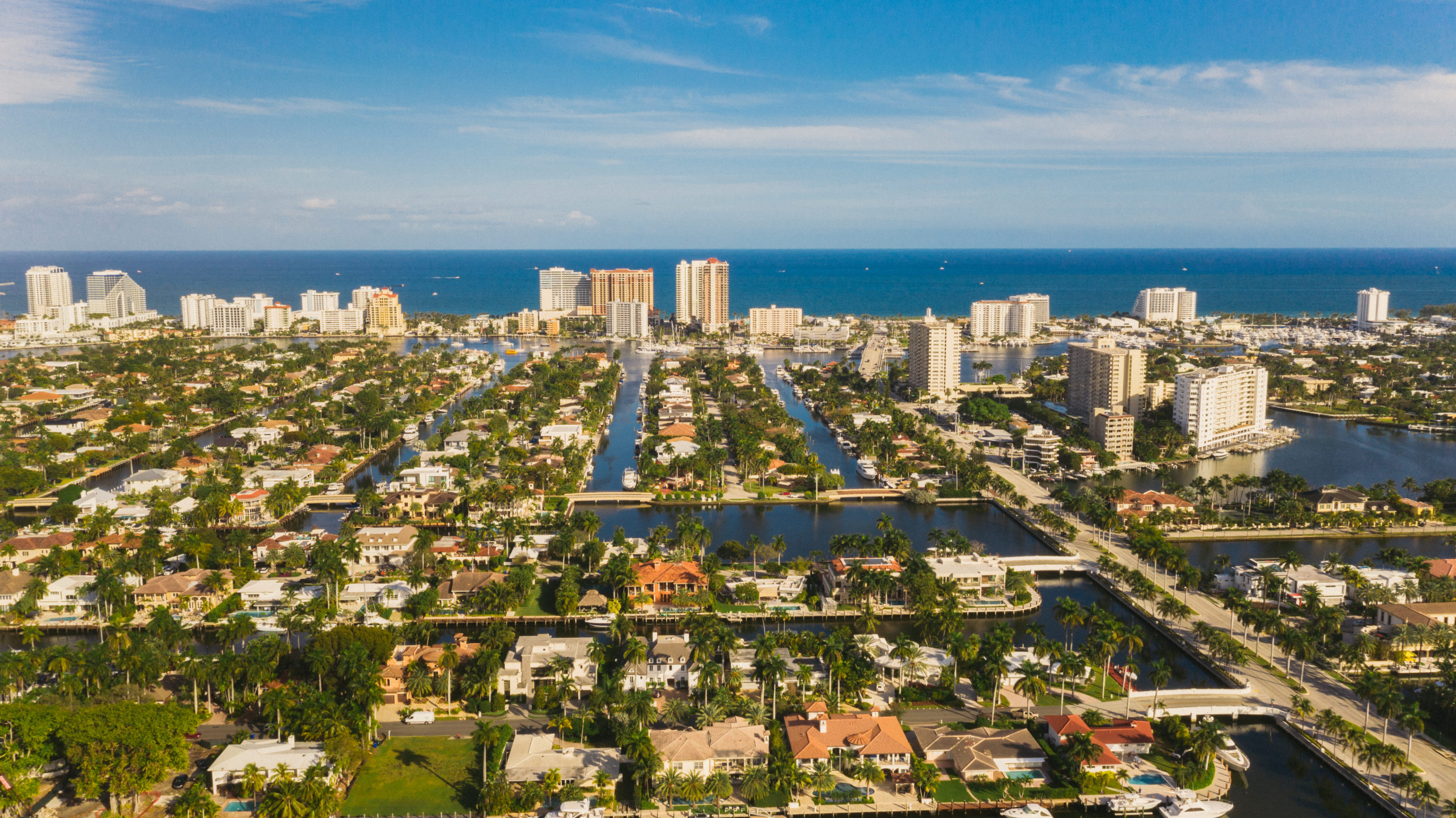 Drone Footage of city Web Design Trends for Florida Websites