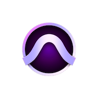 Purple Curve Graphic Icon