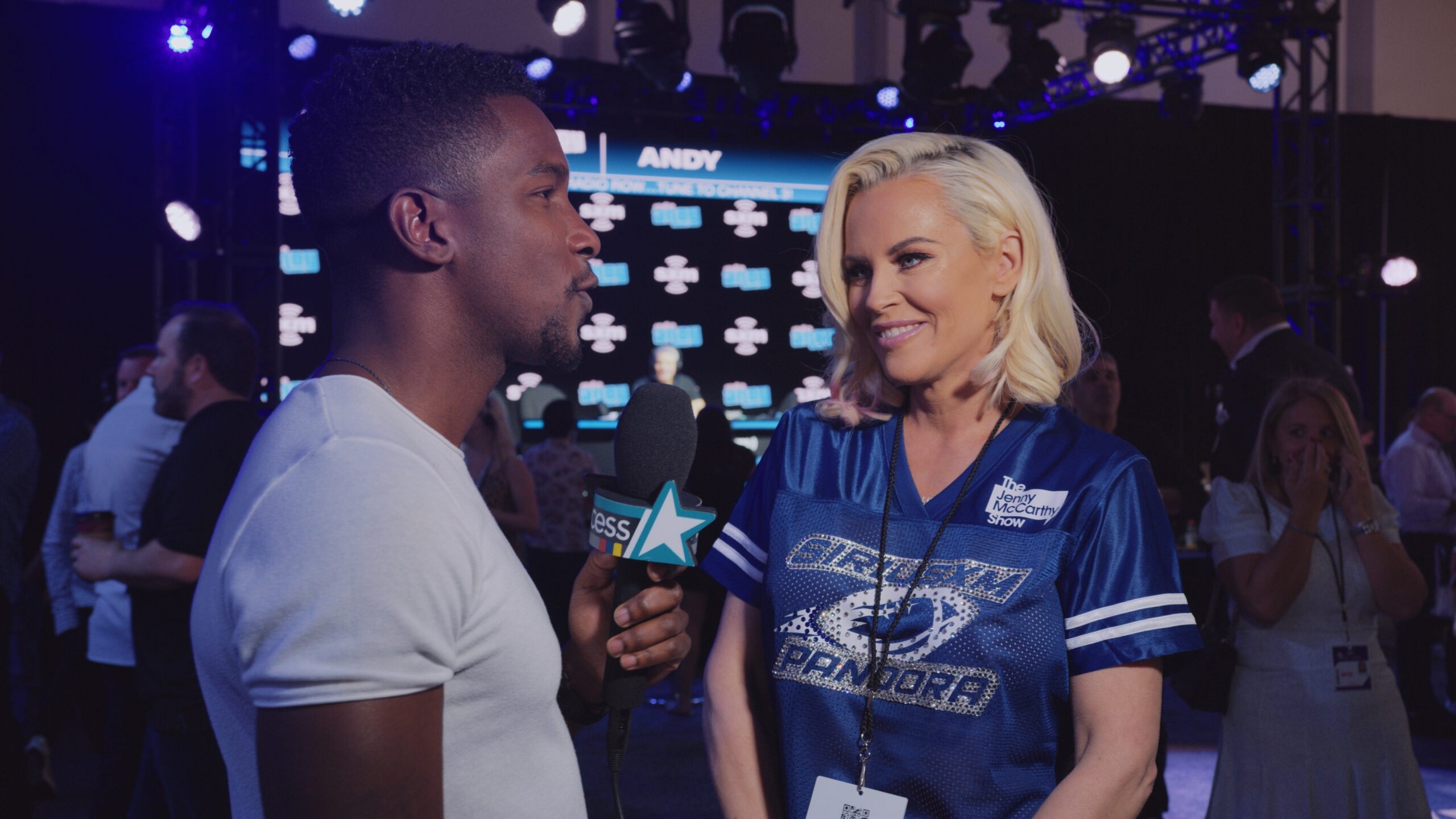 SiriusXM Super Bowl event photography on set by C and I Studios