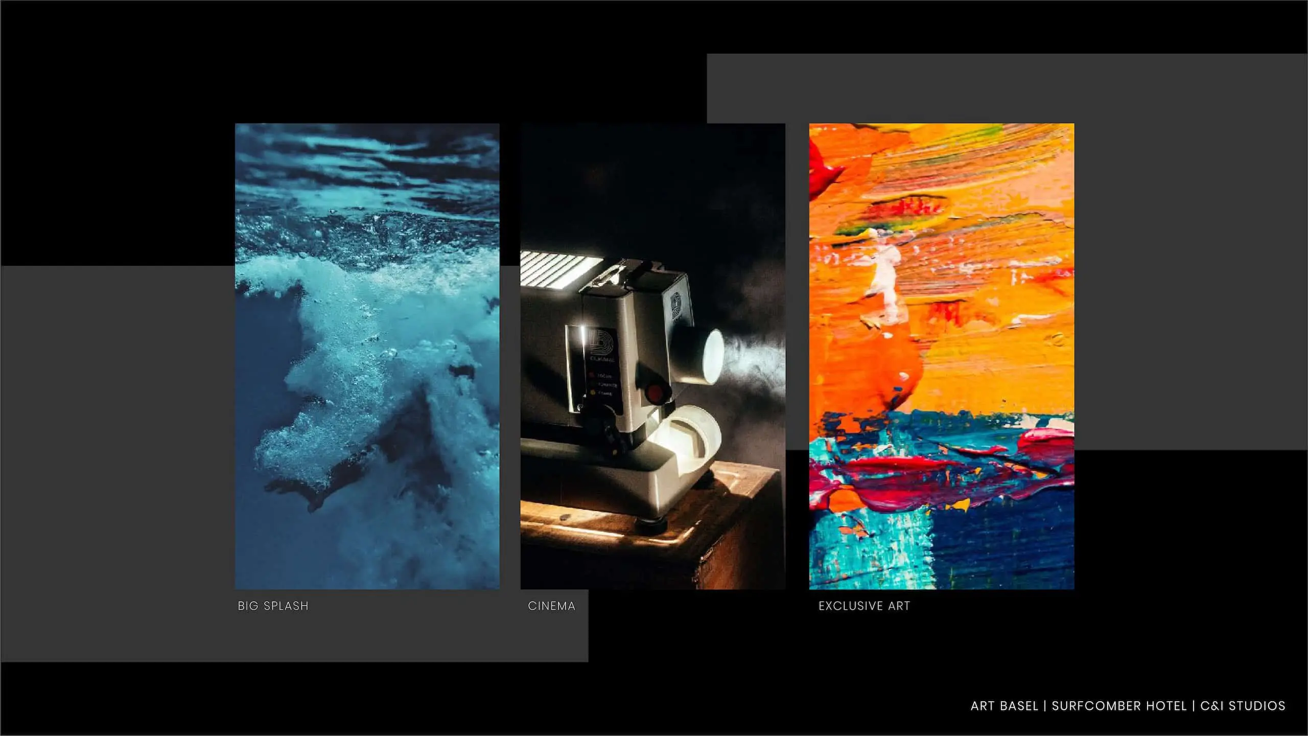Kimpton Hotels Art Basel Installation 155 Big Splash, Cinema and Exclusive Art with related images