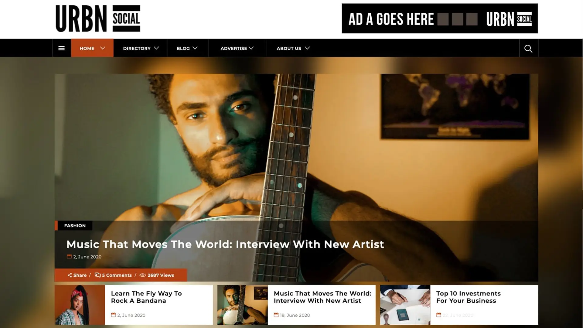 URBN Social 3 URBN Social home page screenshot