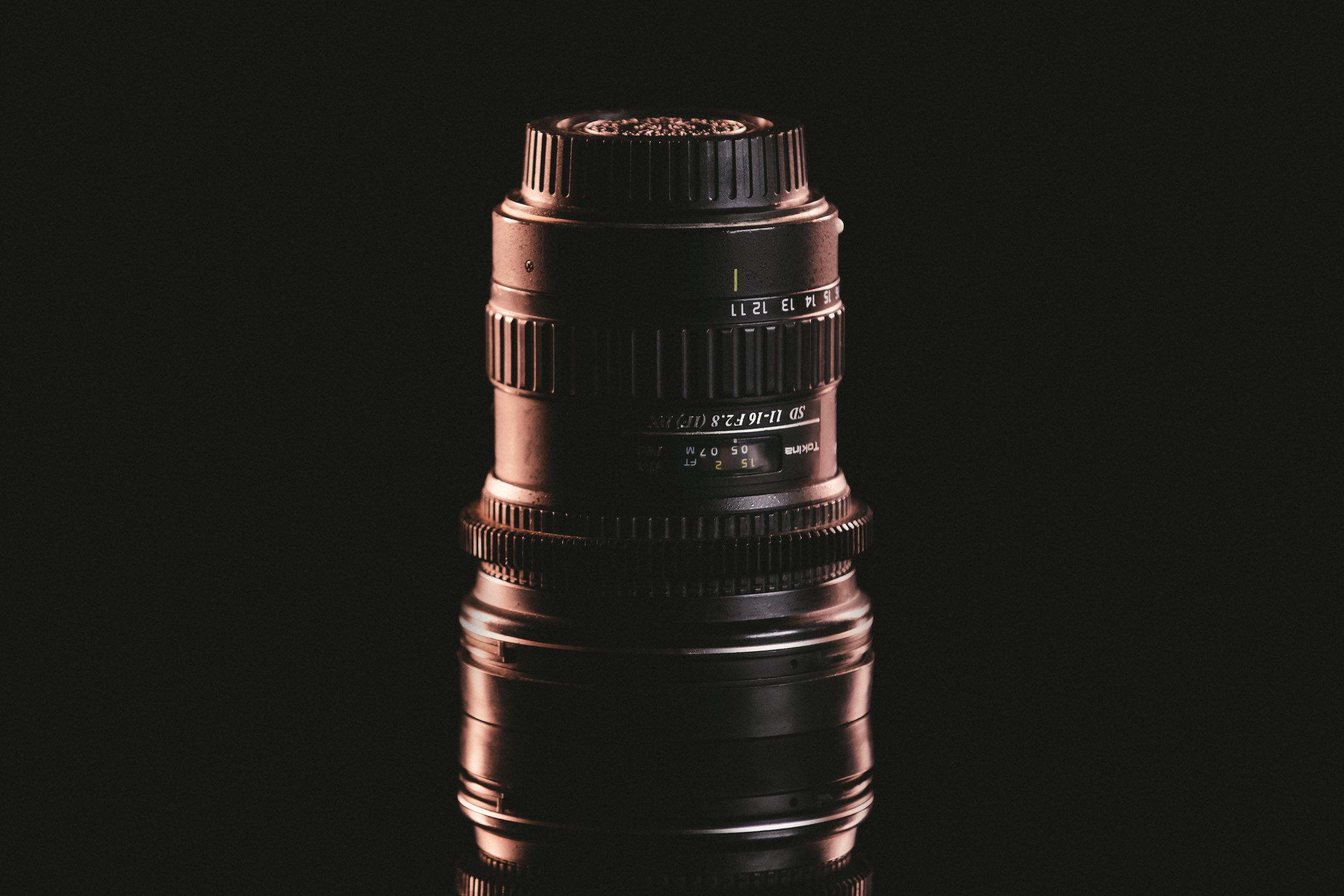 Tokina 11-16mm Lens for rent on display