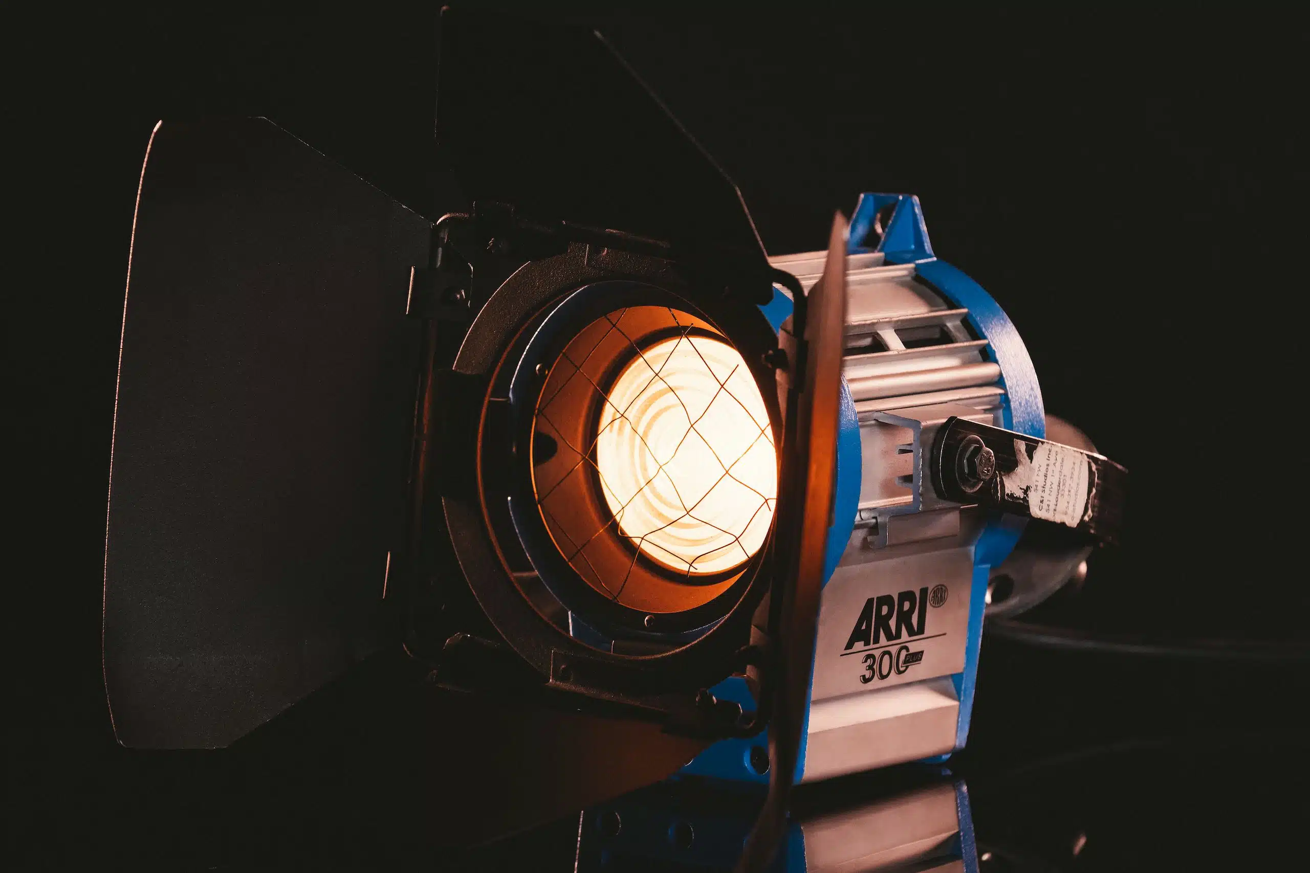 IU Arri Fresnel 300w Lights for rent on display