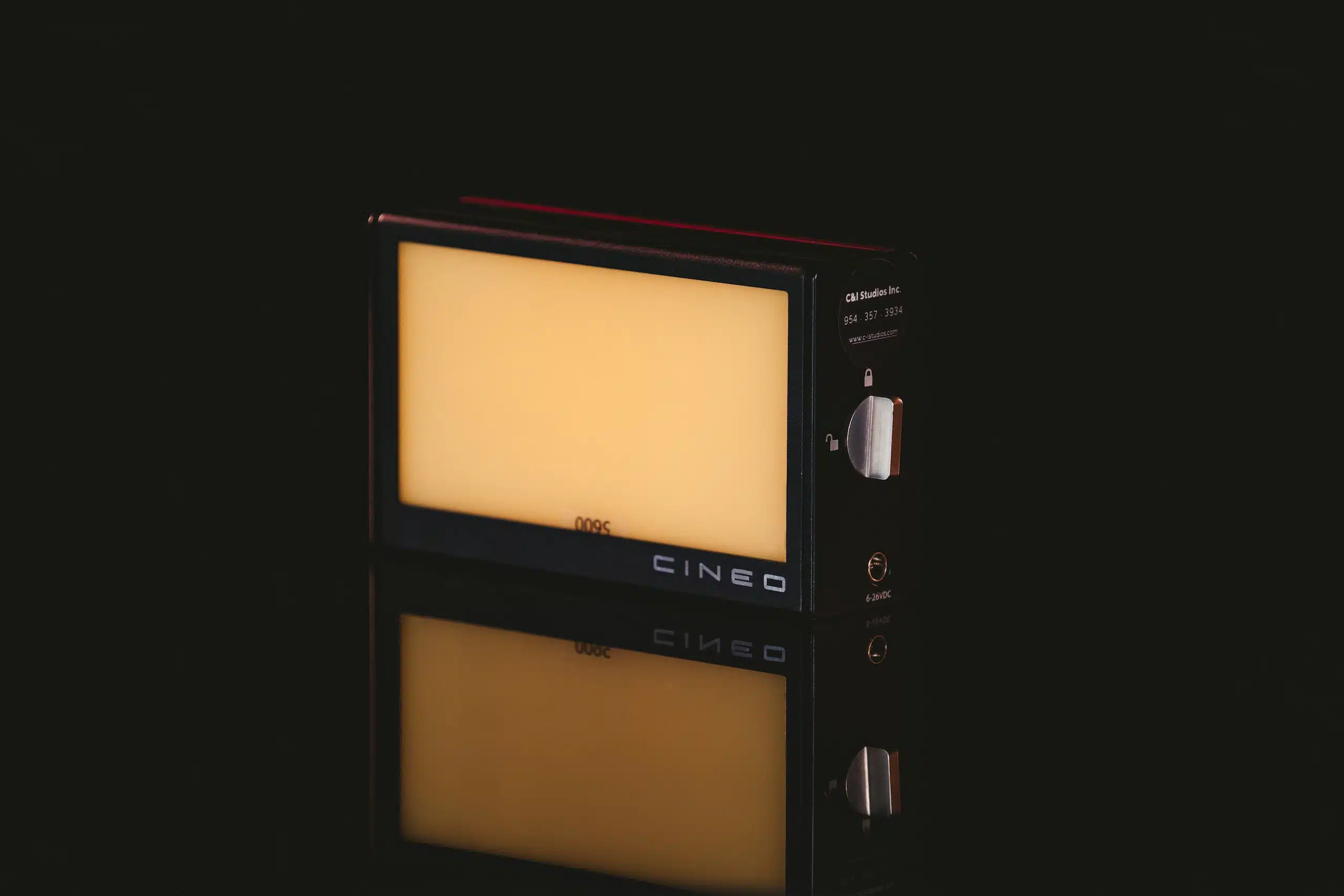 IU Cineo Matchbox light for rent on display