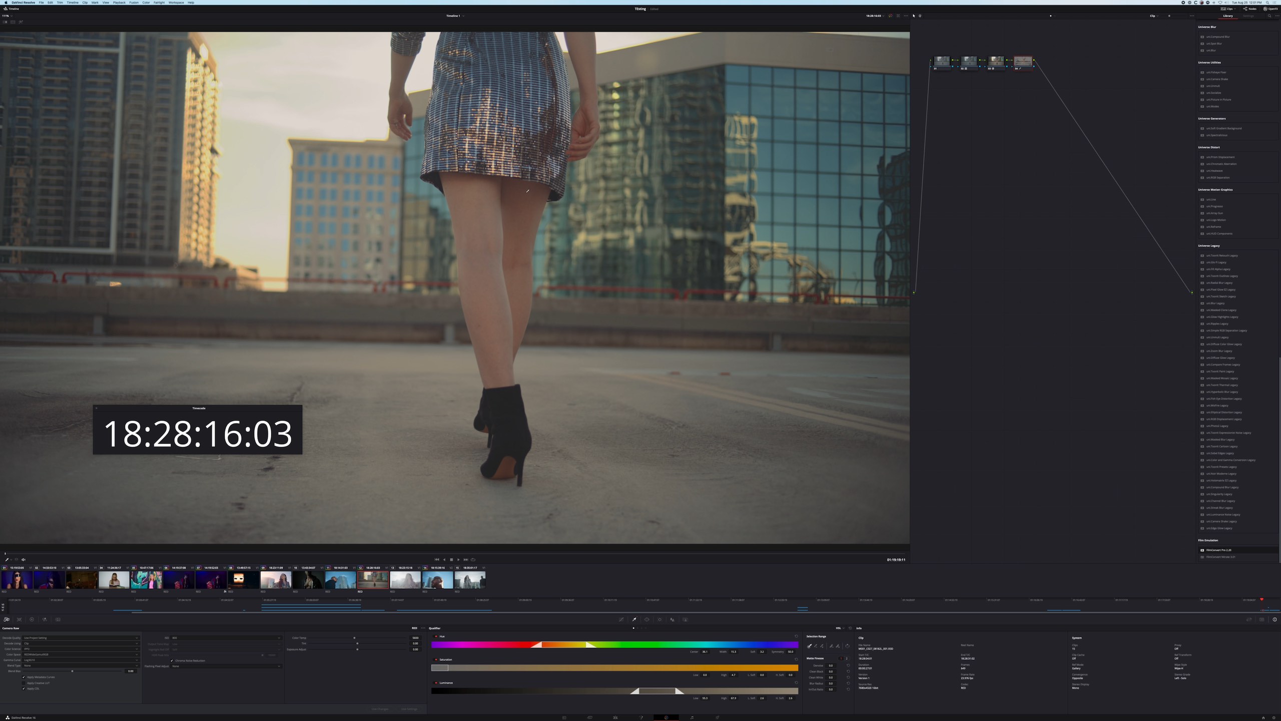 BlackMagic Design Editfest 2020 with screenshot of editing software on computer