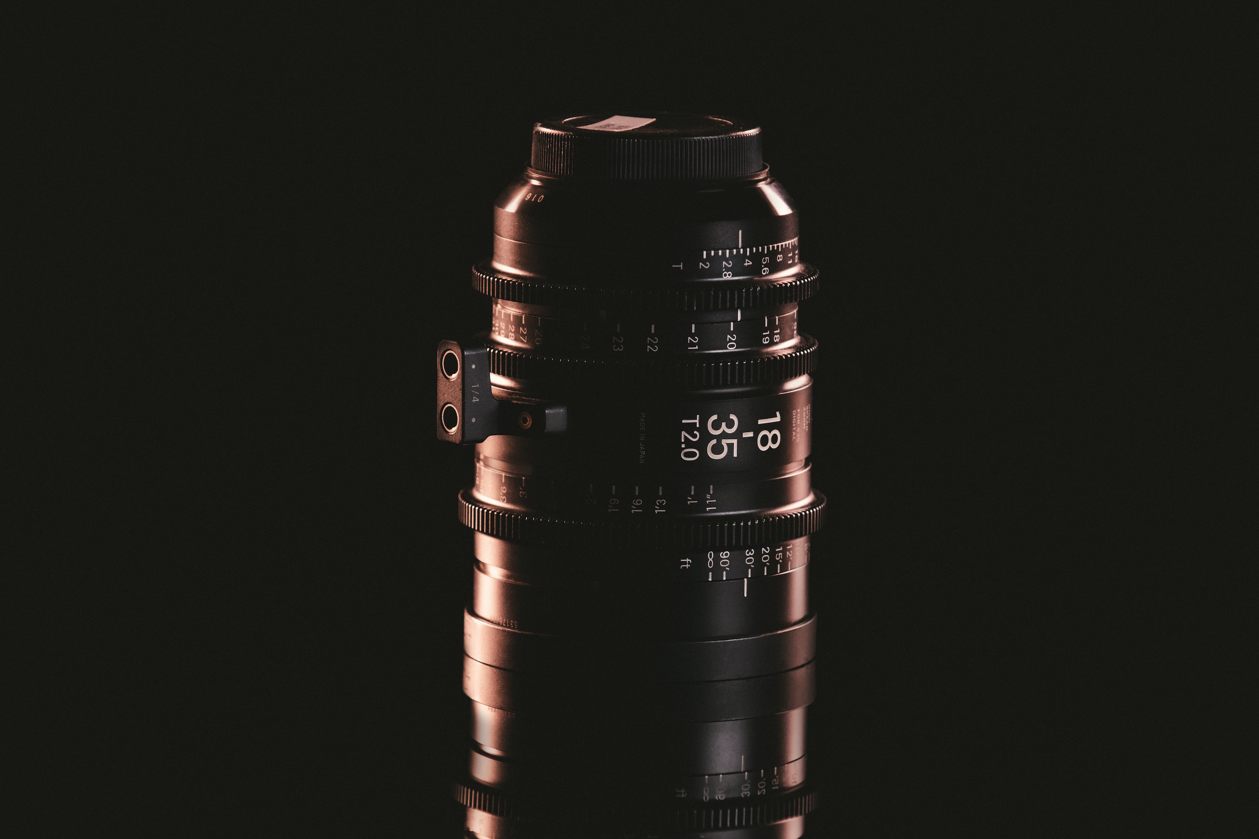 IU Sigma 18-35mm Cine Lens For Rent on display