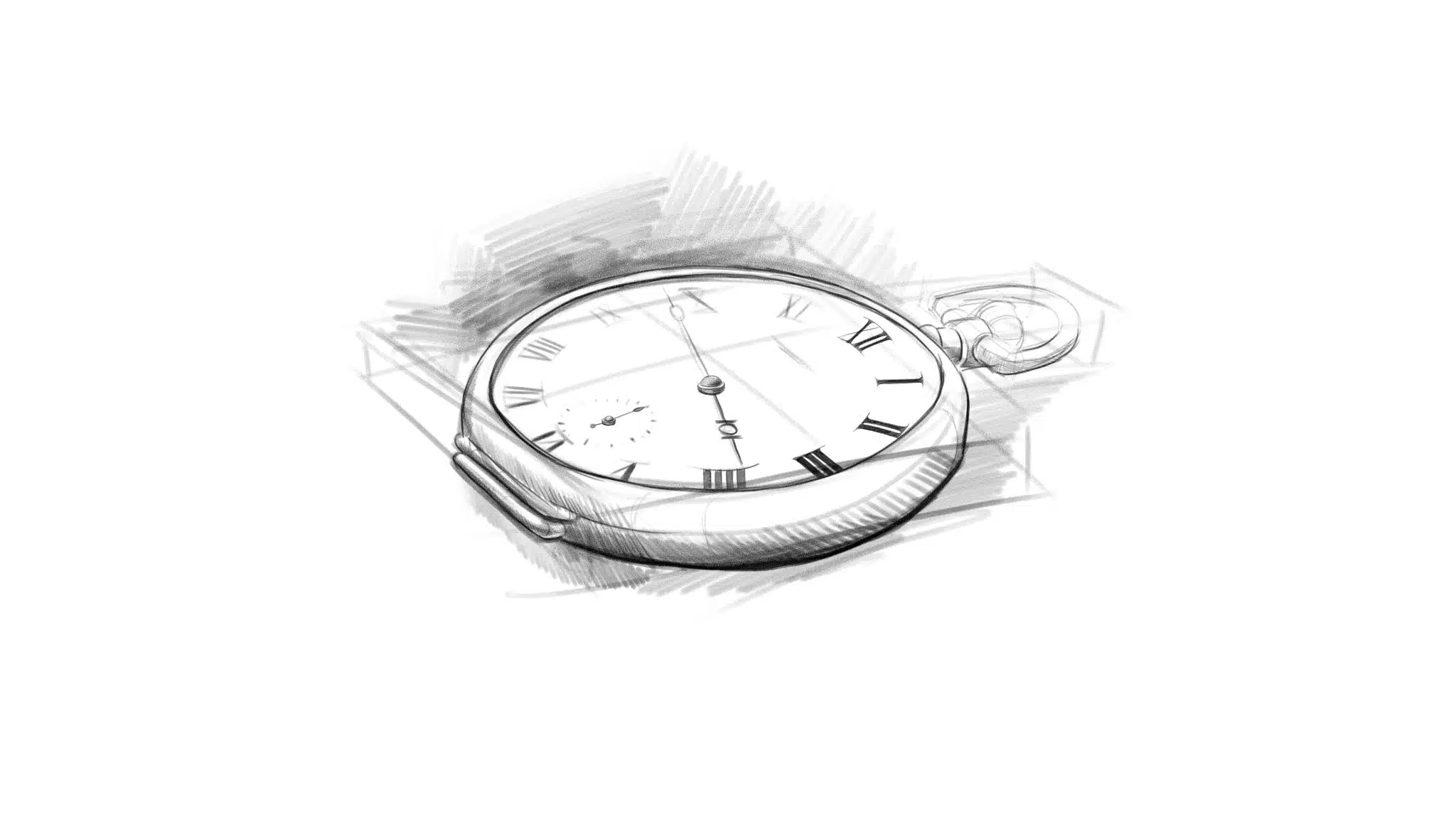 Joshua Hayes 8 Black and white Illustration Time Piece