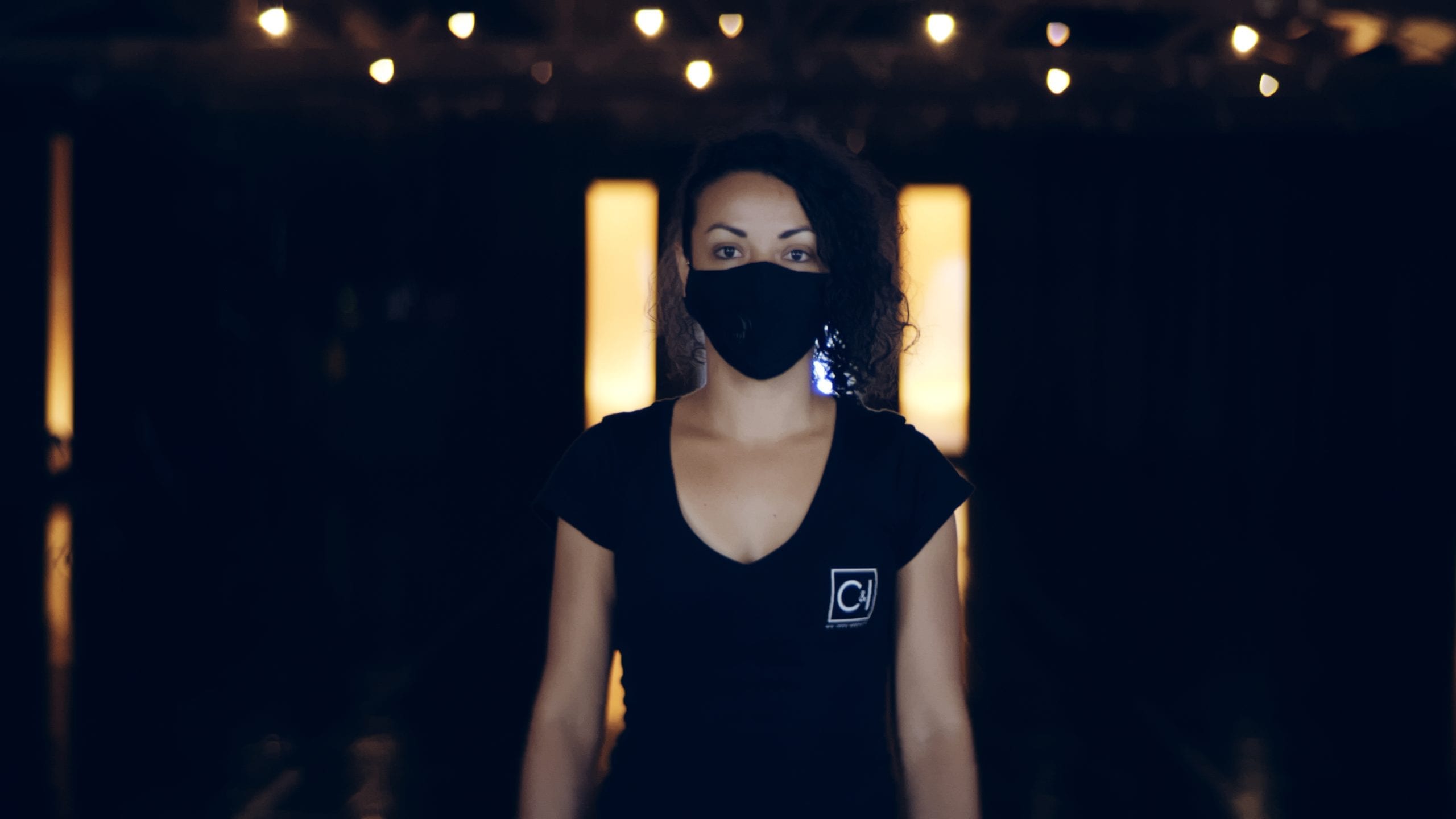 IU 76 Words Ciara Headshot of her wearing a black mask