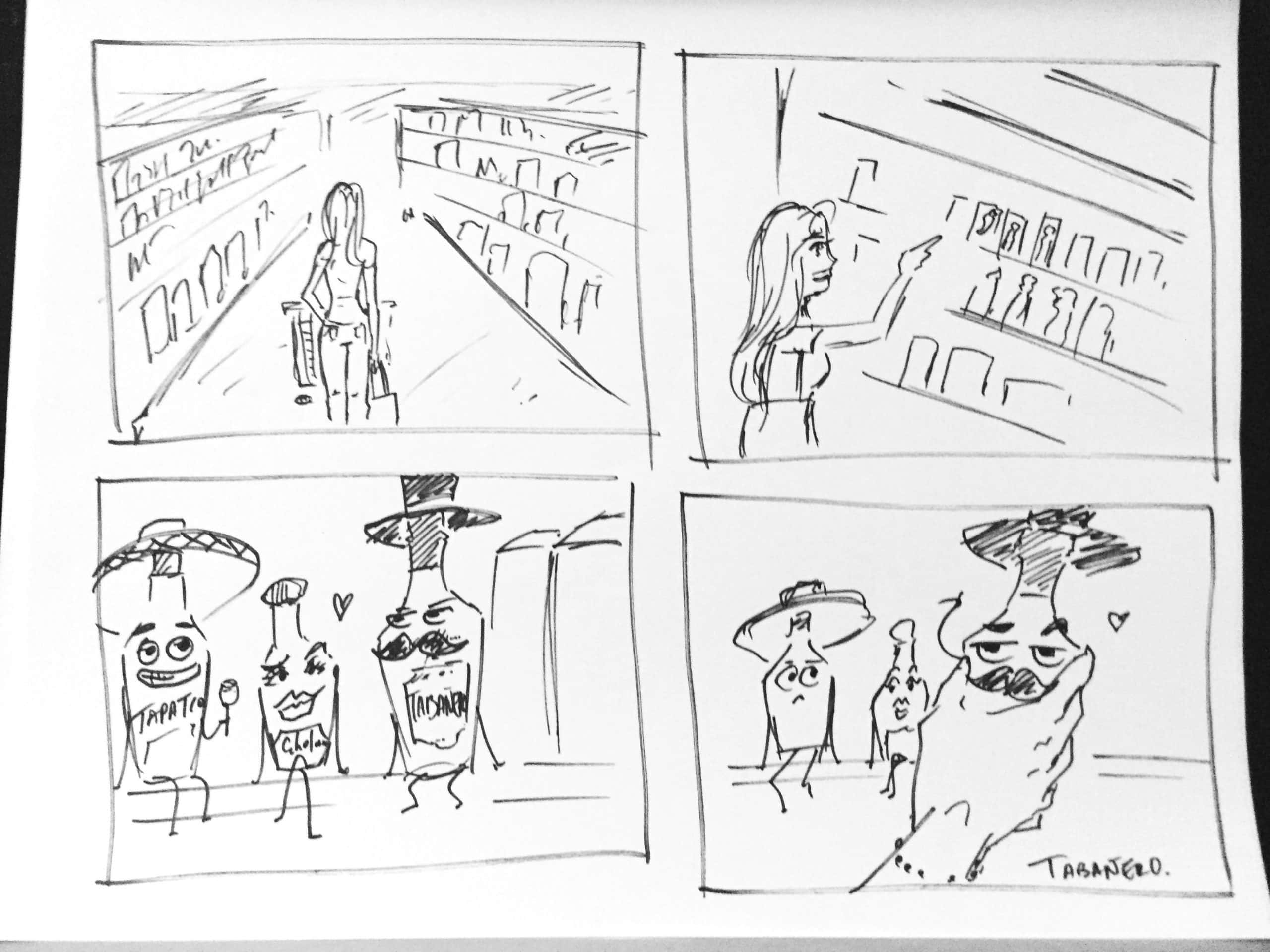 Black and white Tabanero Story Board Slides IU C&I Studios Page Black and white Tabanero Story Board Slides