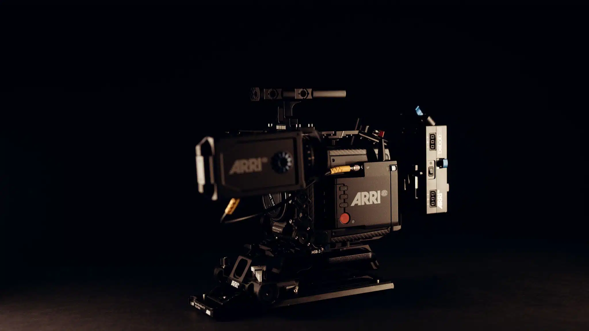 Side profile of Arri Alexa Mini Camera equipment on display