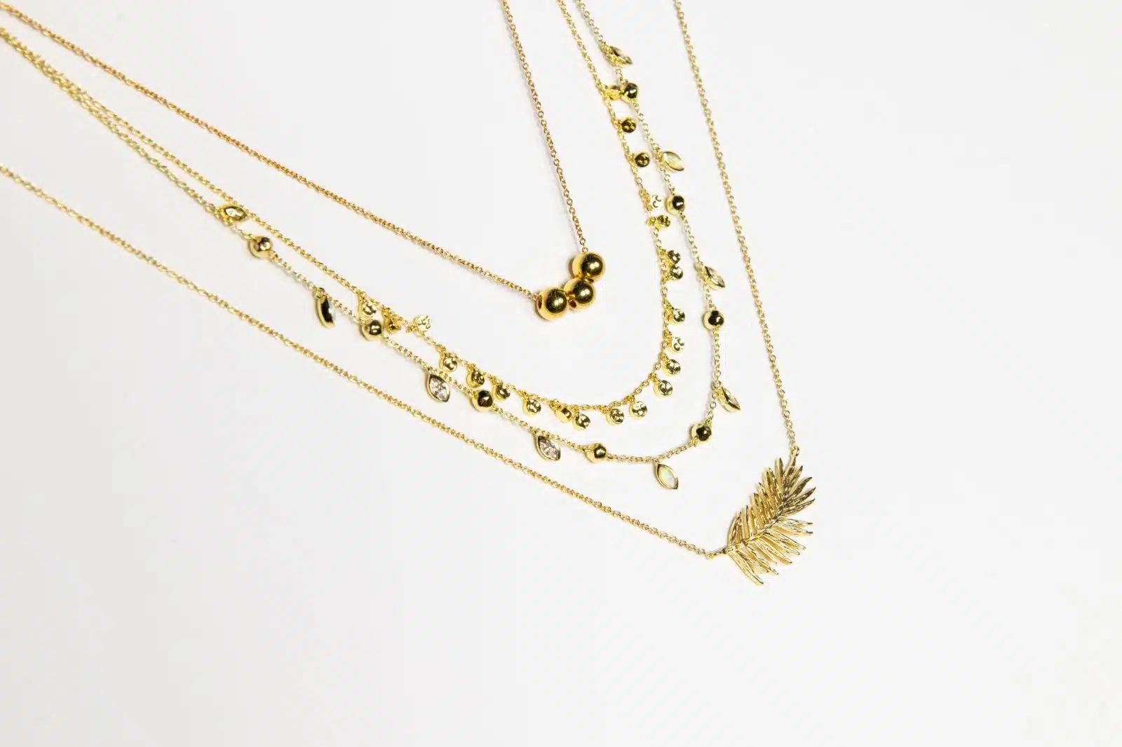 Product on White Photography Tips for Ecommerce Businesses Closeup of gold colored necklace