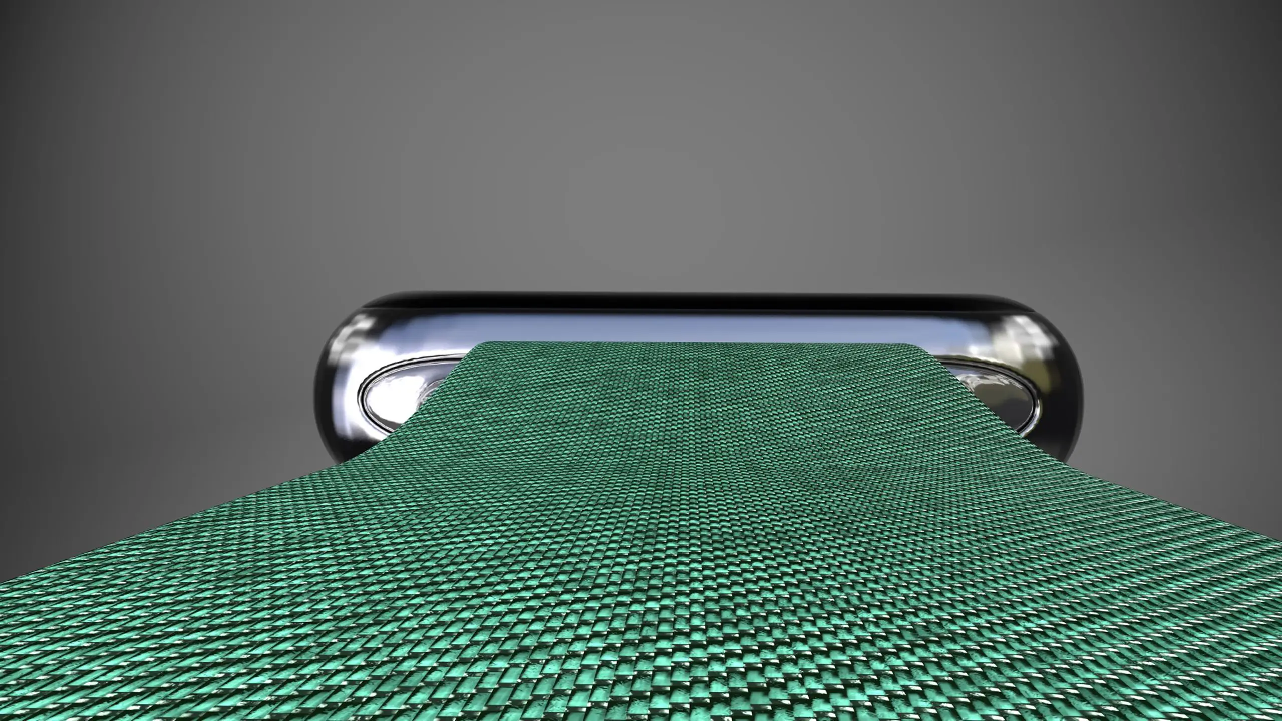 Closeup of Apple Watch green band 3D Promo Scene