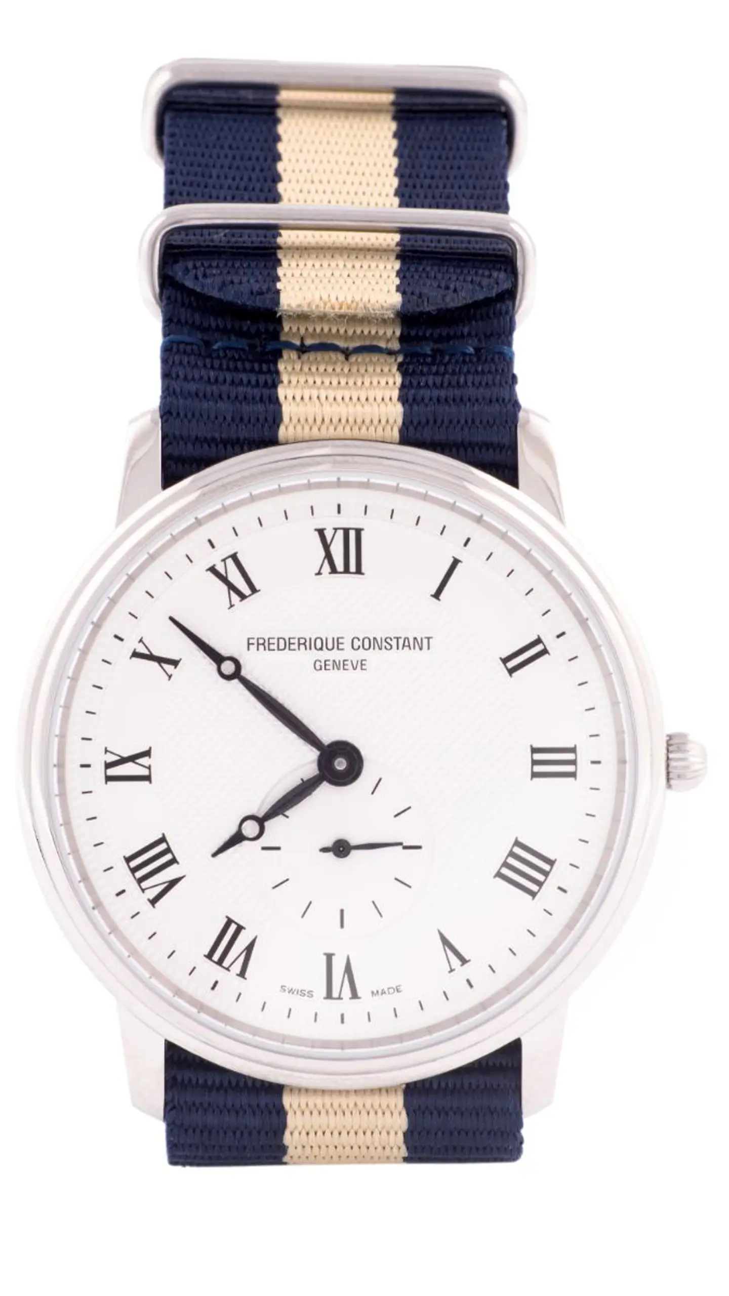 cis-post-product-on-white-photography-tips-for-ecommerce-businesses2 Closeup of analog watch with beige and black striped band