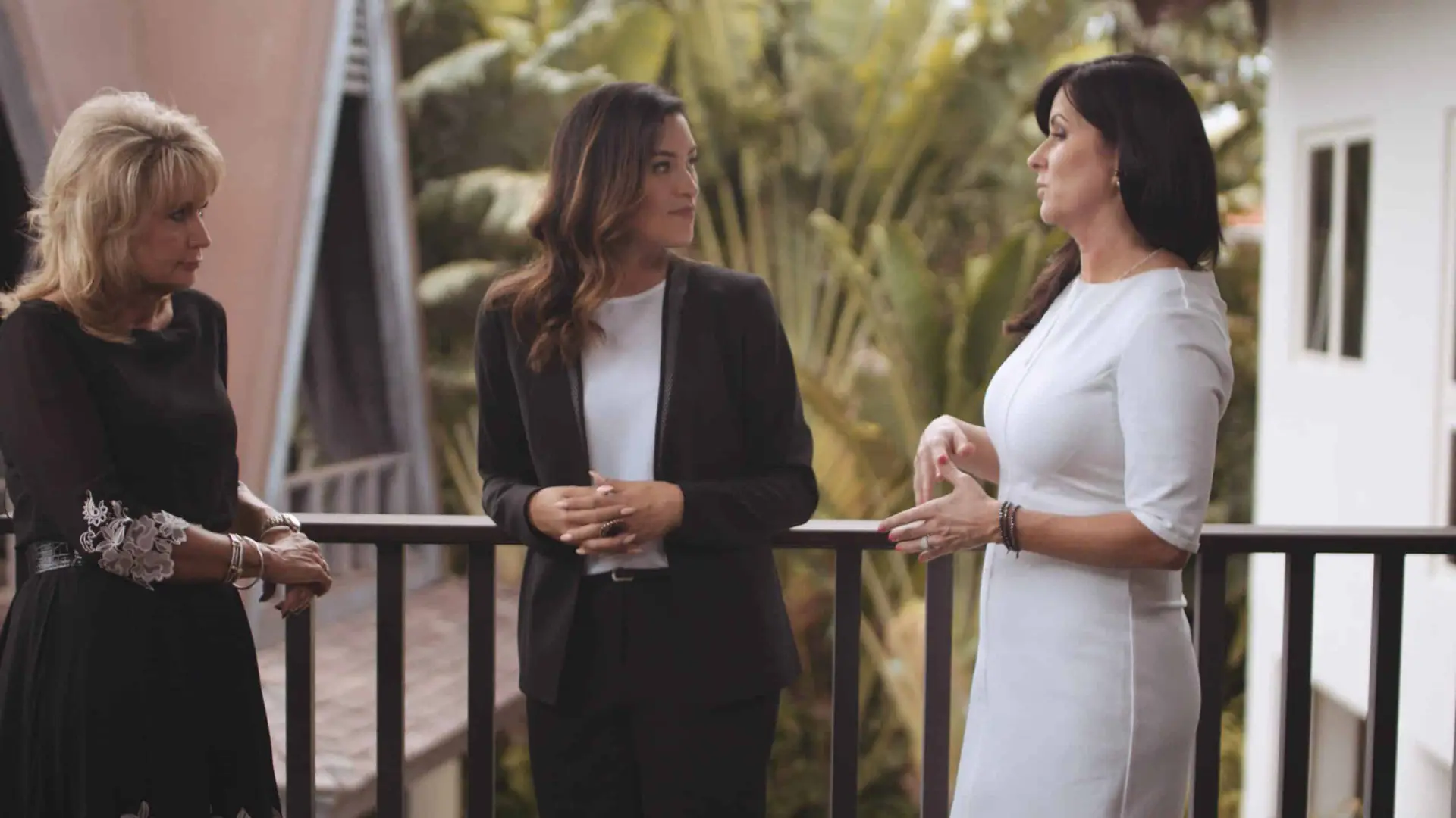 Three women talking