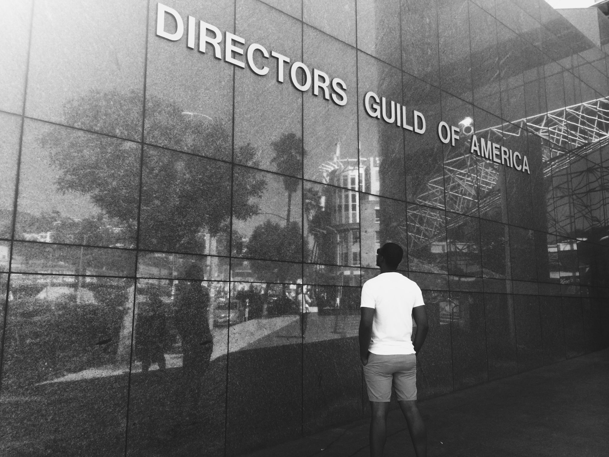 Joshua Otis Miller Chief Executive Officer in front of Director's Guild of America building in LA