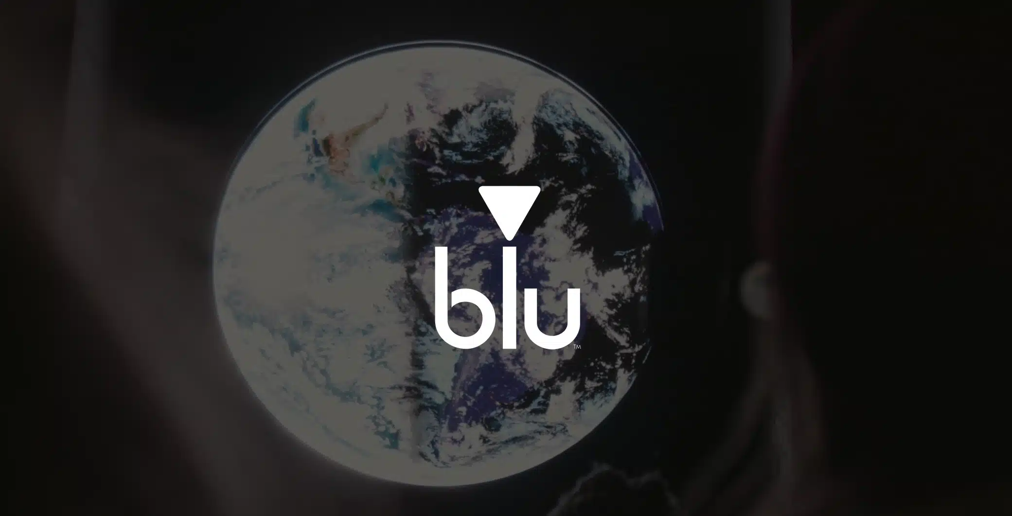 IU C&I Studios Page White Blu logo on background of earth art