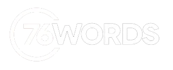 76 Words logo