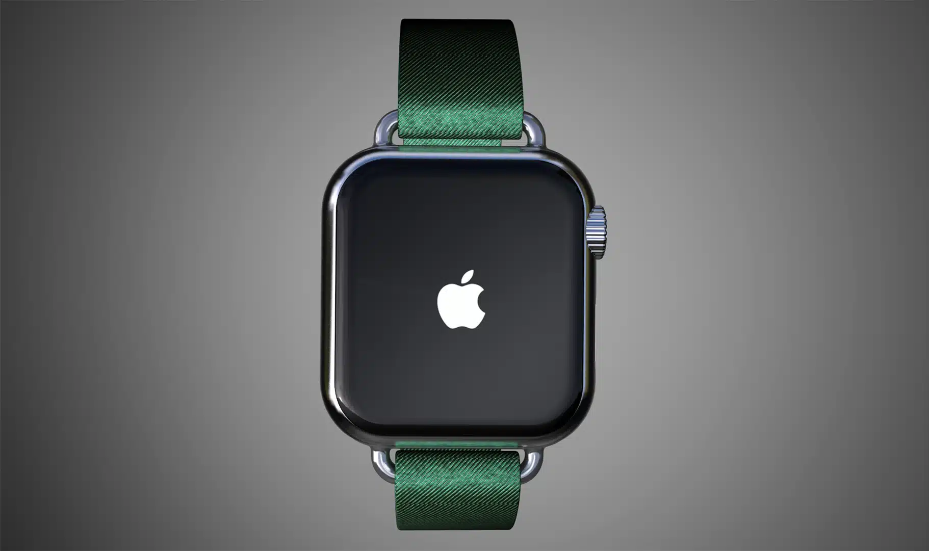 Apple watch with green band Grid Image