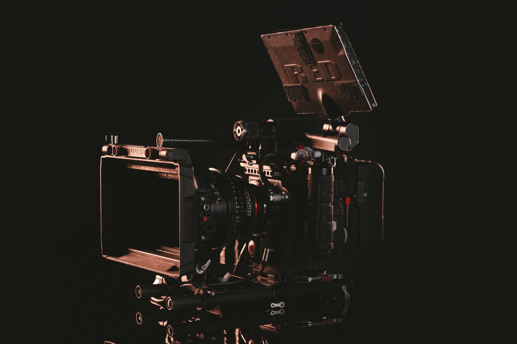 IU Invest in your brand with the right film production equipment Side profile of RED Epic W 8k video camera