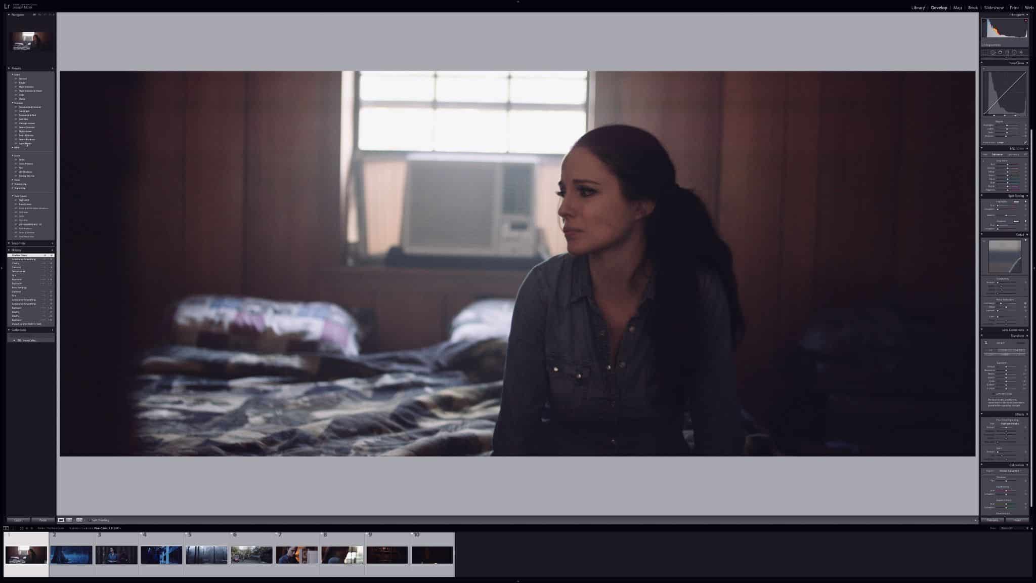 Screenshot of photo editor on a computer display