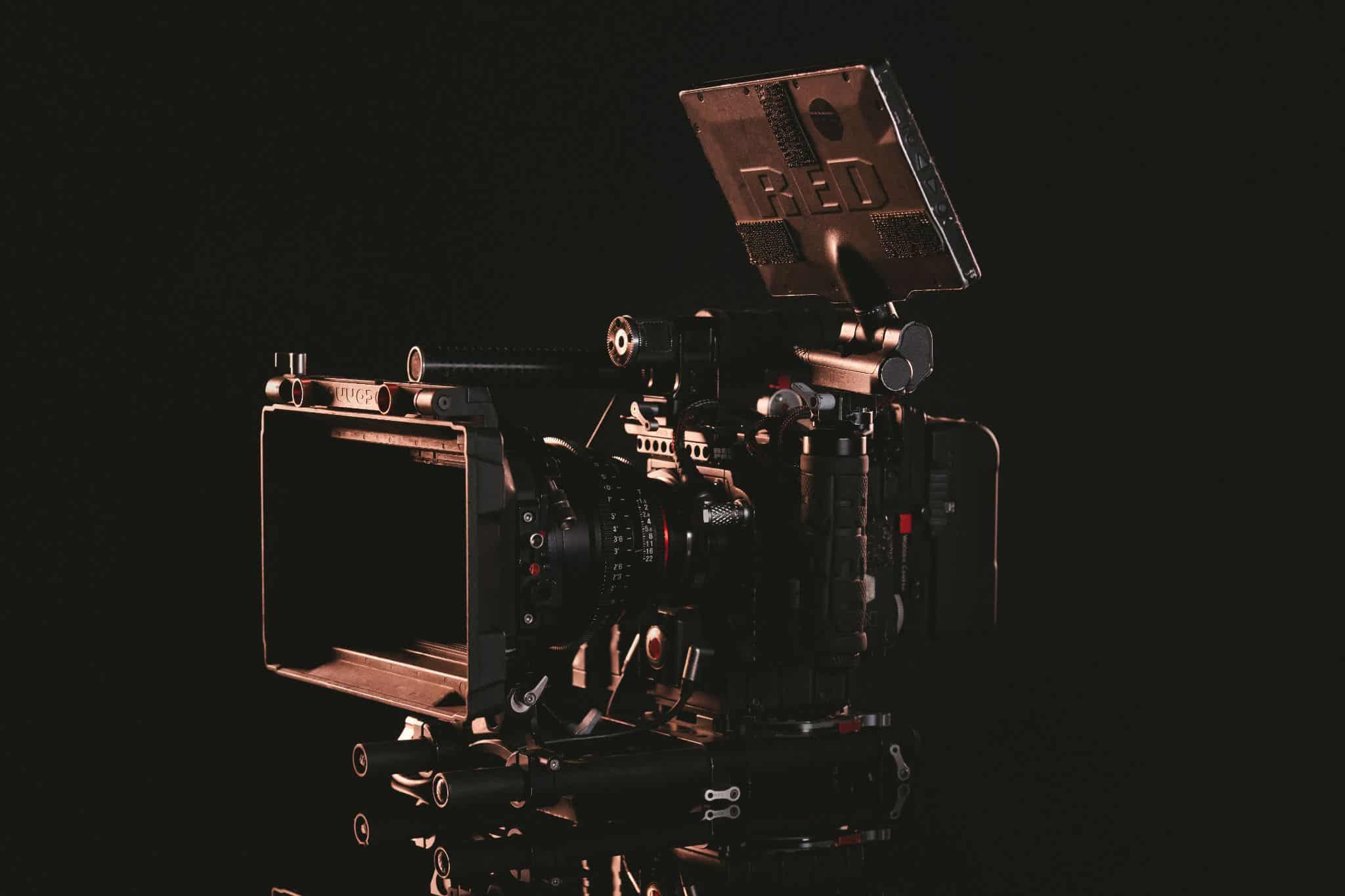 Side profile of RED Epic W 8k video camera