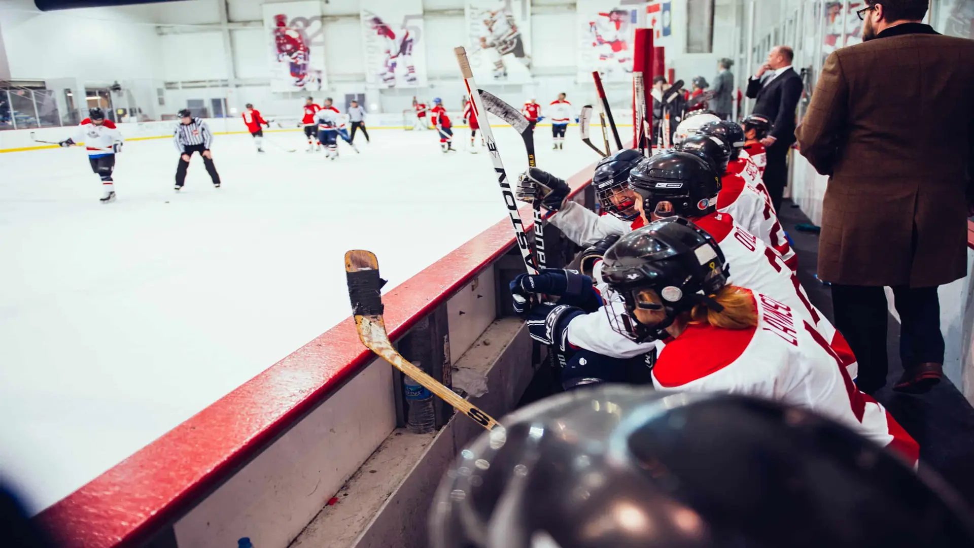 Congressional Hockey Challenge 56 Hockey players on the side