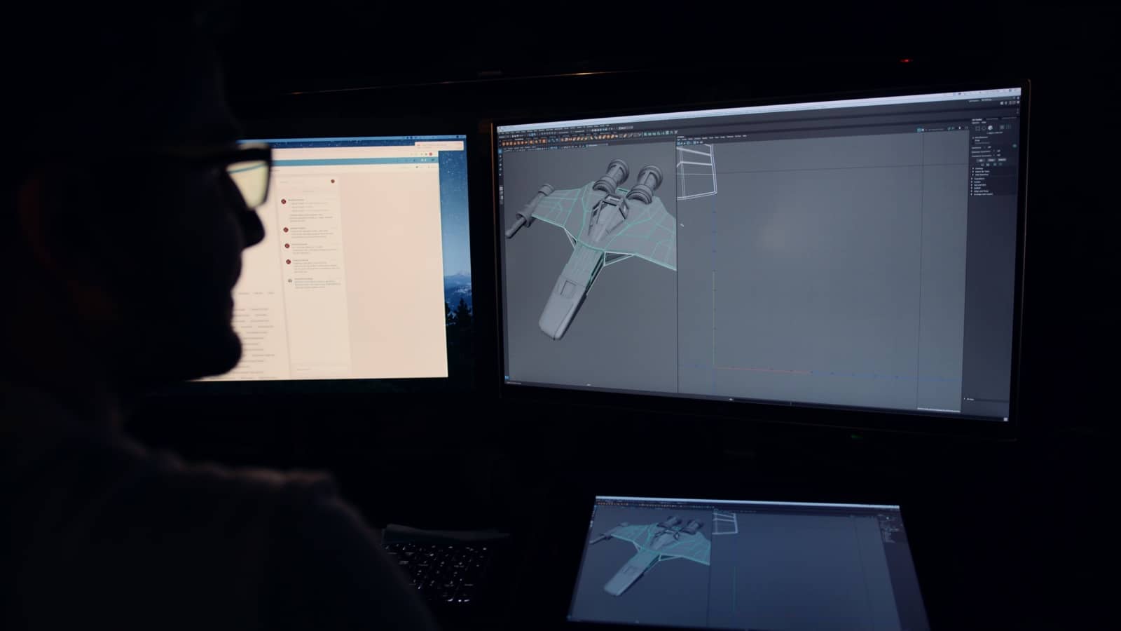 The Benefits of Using Animation in Corporate Videos View of person looking at a plane graphic on a computer display